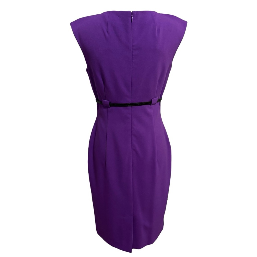 Calvin Klein Purple Sleeveless Sheath Dress - Picture 3 of 6